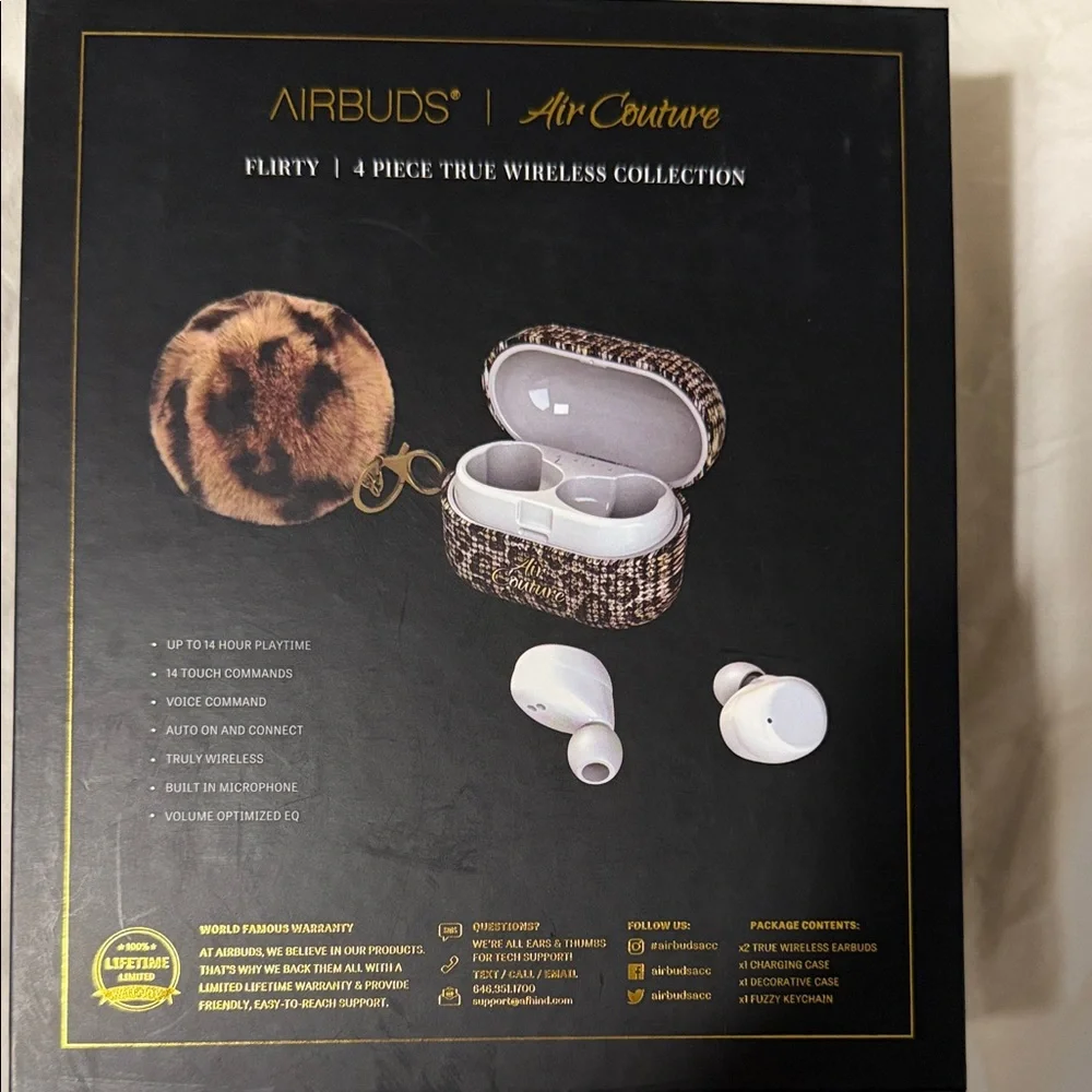True Wireless Earbuds with Charging Case - White